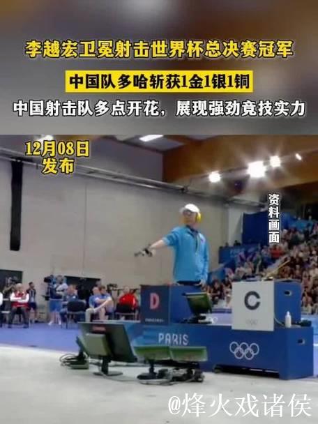 射击世界杯总决赛 中国队再夺1金1银1铜 射击世界杯总决赛 中国队再夺1金1银1铜
